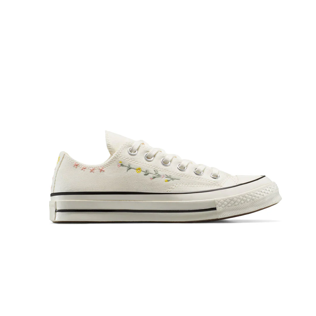 Converse - Unisex Chuck 70 Embroidered Flowers Low Top Shoes (A15084C)