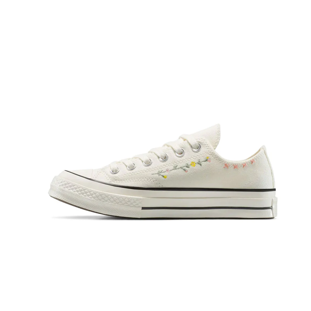 Converse - Unisex Chuck 70 Embroidered Flowers Low Top Shoes (A15084C)