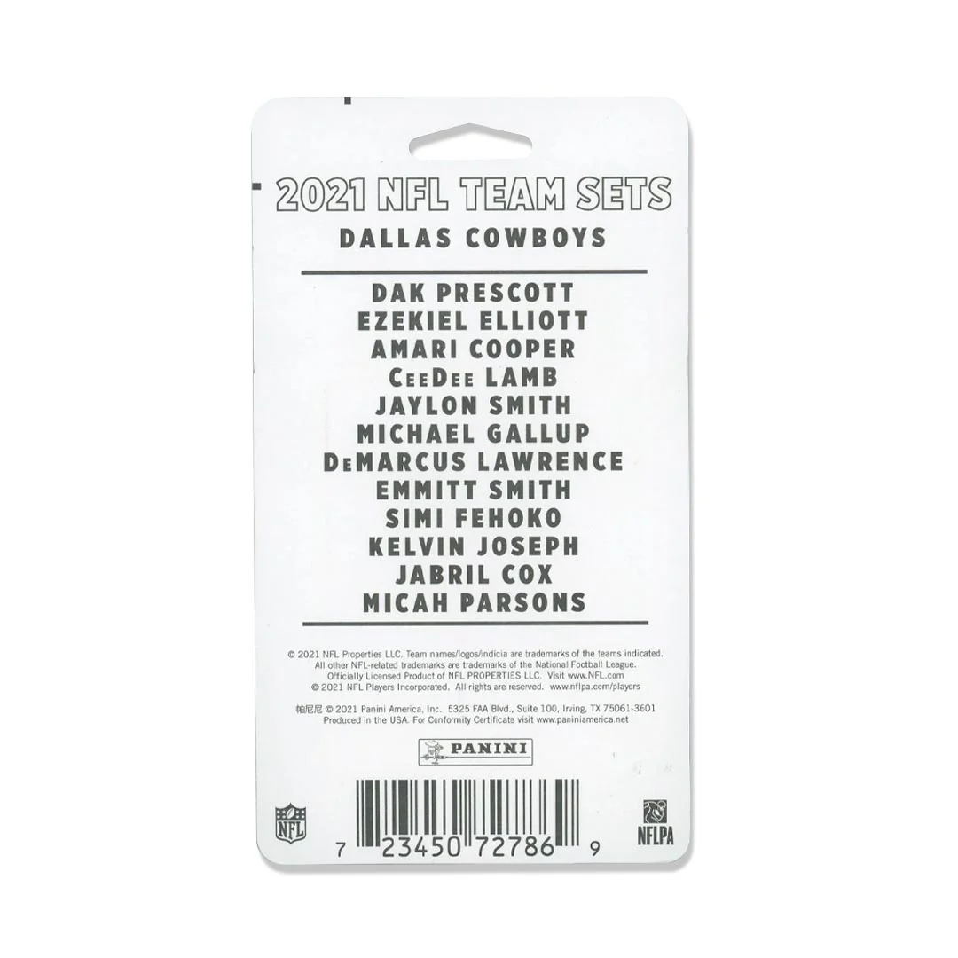NFL - Donruss Dallas Cowboys 2021 Team Card Set (COWBOYS-2021-CARDS)