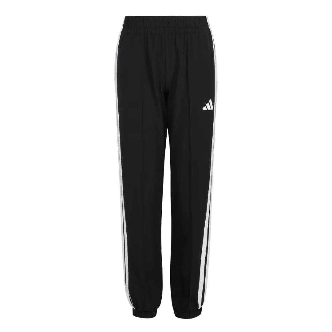 adidas - Kids' (Junior) Elastic Waistband Woven 3-Stripes Pant (JK0568)