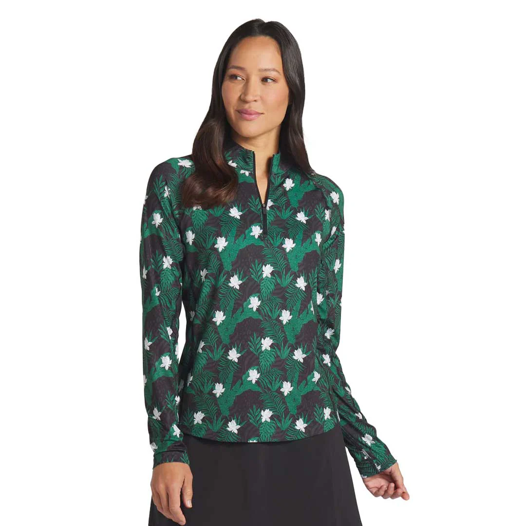 Puma - Women's You-V Tropic Golf Quarter Zip Sweater (623933 02)