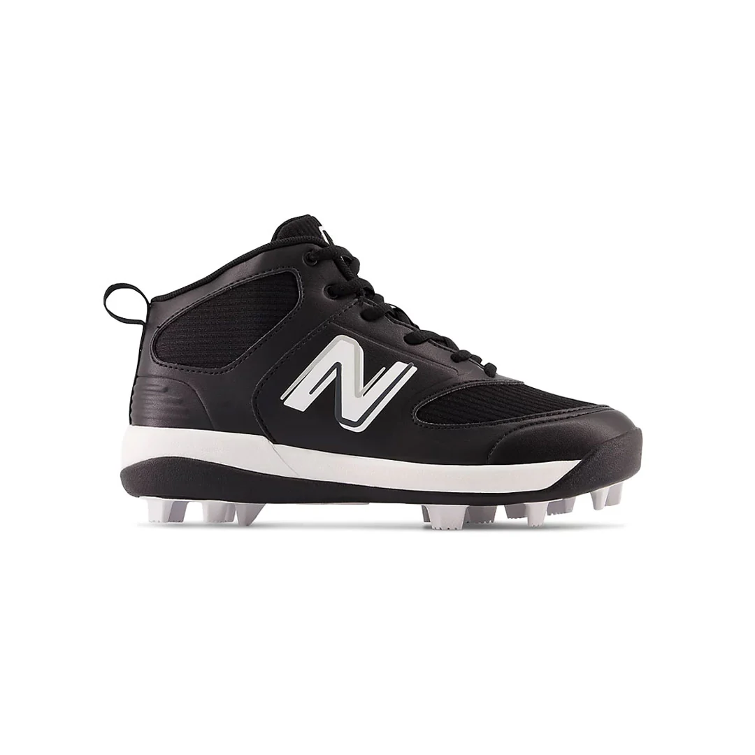 New Balance - Kids' (Preschool & Junior) 3000 v6 Rubber Molded Baseball Cleats (J3000BK6-M)