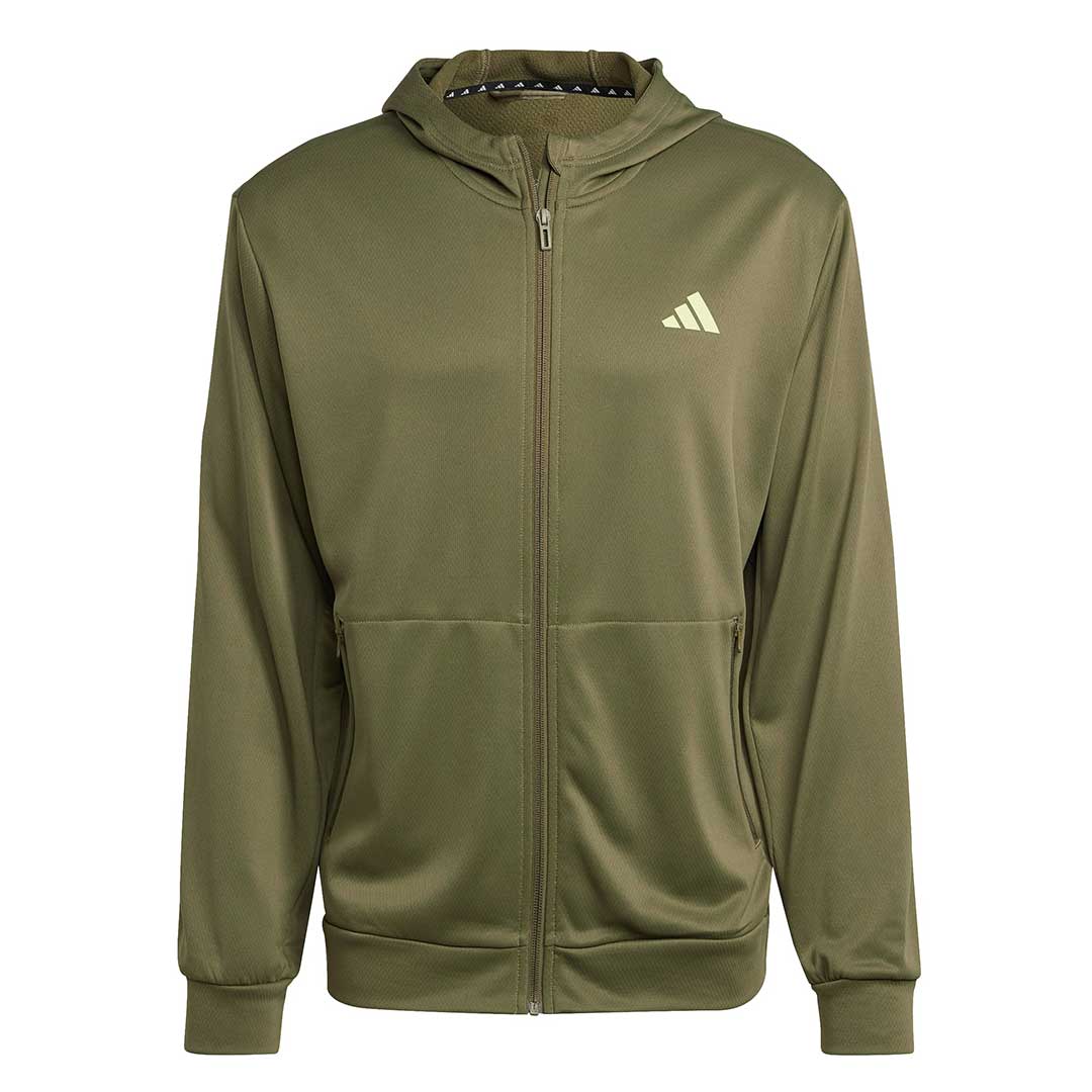 adidas - Men's Train Essentials Seasonal Training Full Zip Hoodie (IJ9613)