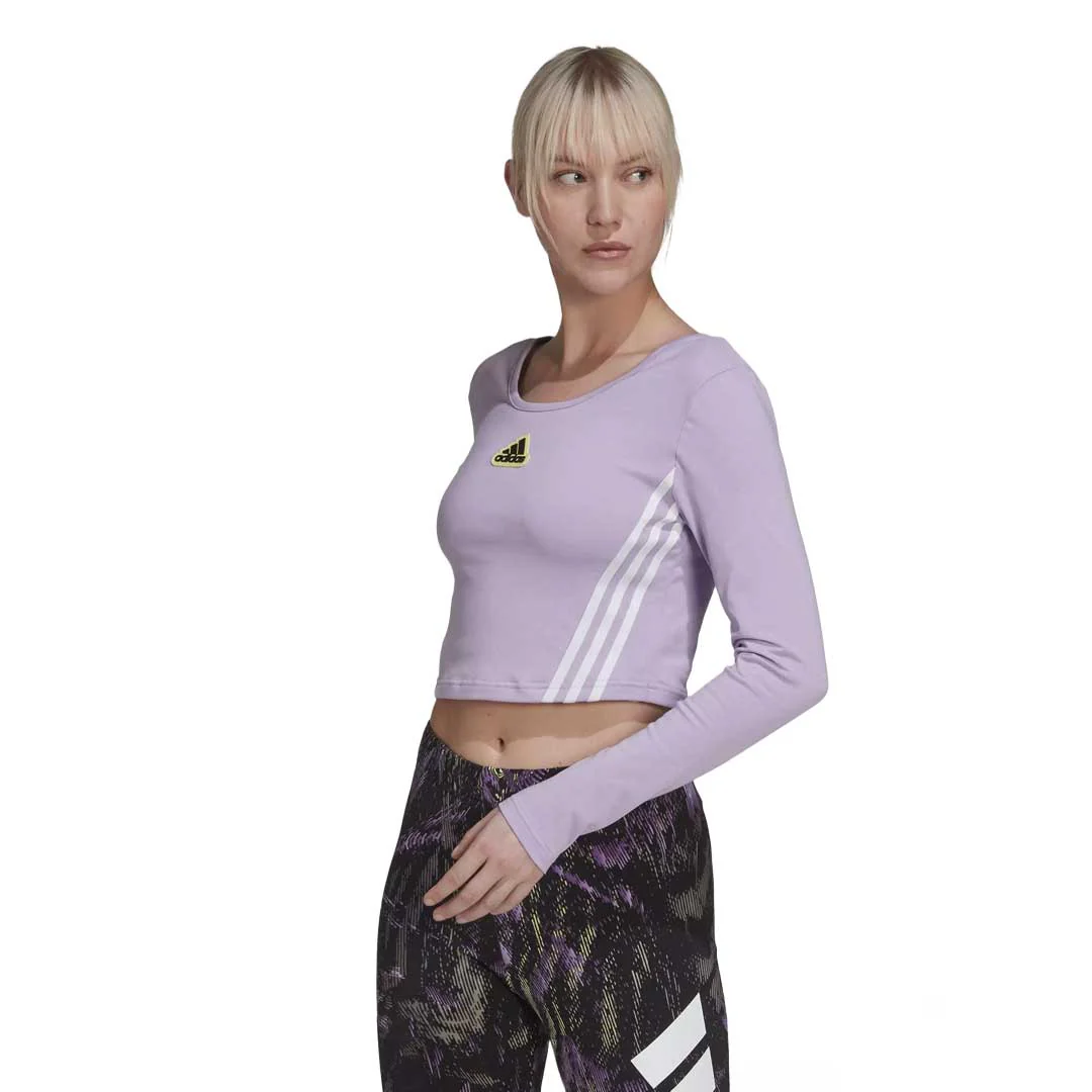 adidas - Women's Hyperpulse Cropped  Long Sleeve Top (HU0264)